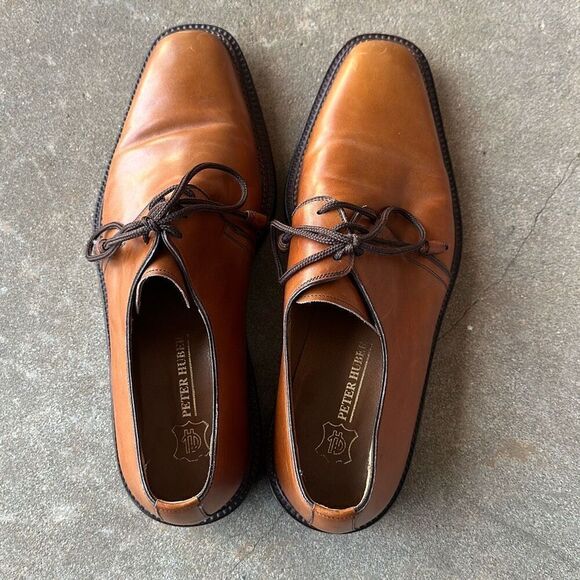 Peter Huber Dress Shoes Brown Leather Men’s Size 9.5 main image 10
